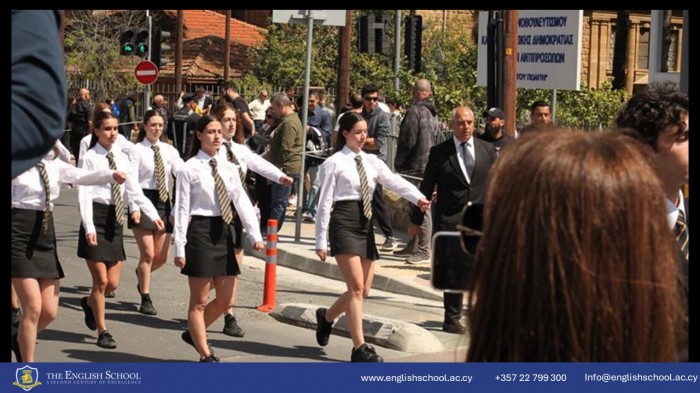 School's Proud Presence at the 25th March Nicosia Parade